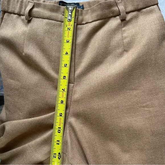 Pendleton Wool Pants Women 4 Tan Camel Straight Leg Dress Trousers USA Made - Picture 10 of 11